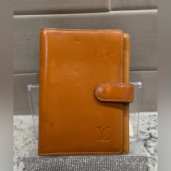 Louis Vuitton Rare Limited Vachetta Nomade Leather Small Ring Agenda PM with COA - Picture 1 of 9